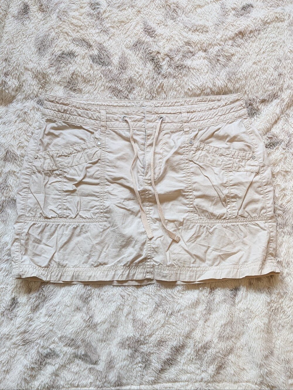 2 For $25 | Reitmans Cream Cargo Skirt | Mid Rise | Size Large